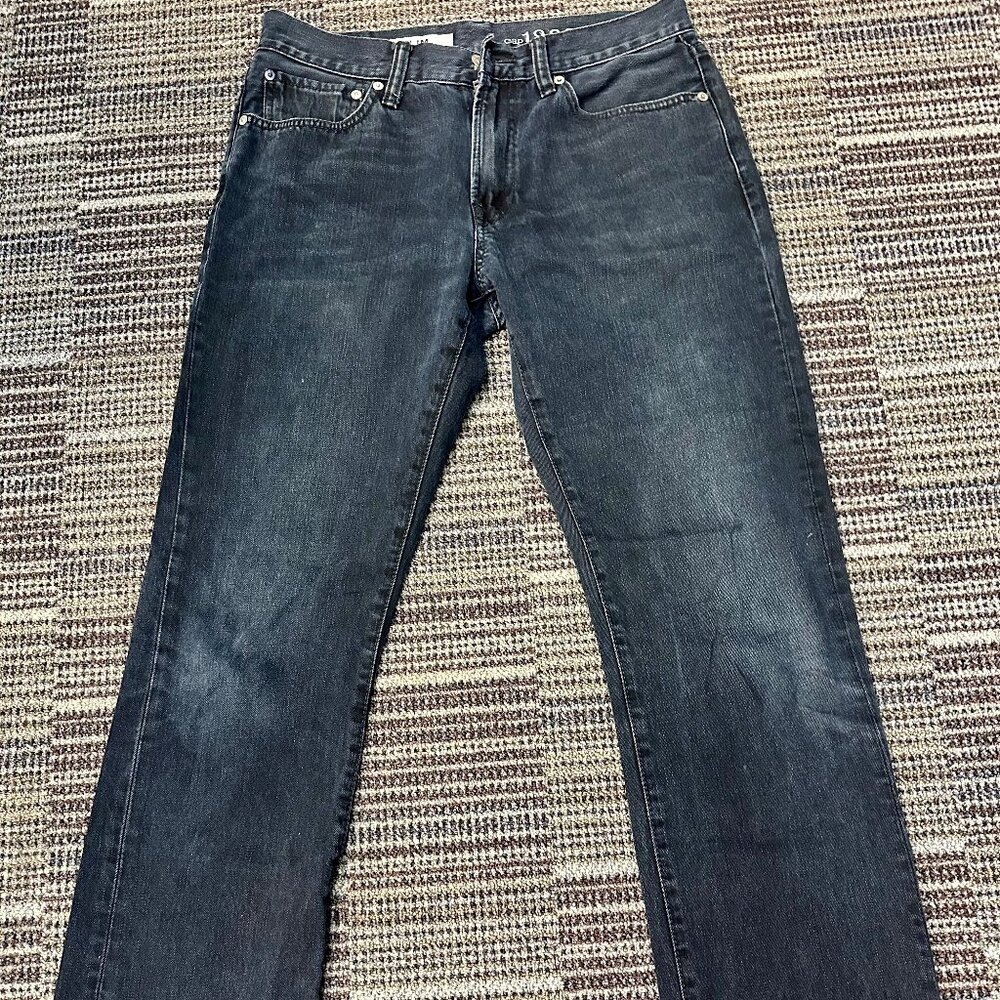 Mens Gap 1969 Slim straight Jeans Blue Indigo 31x32